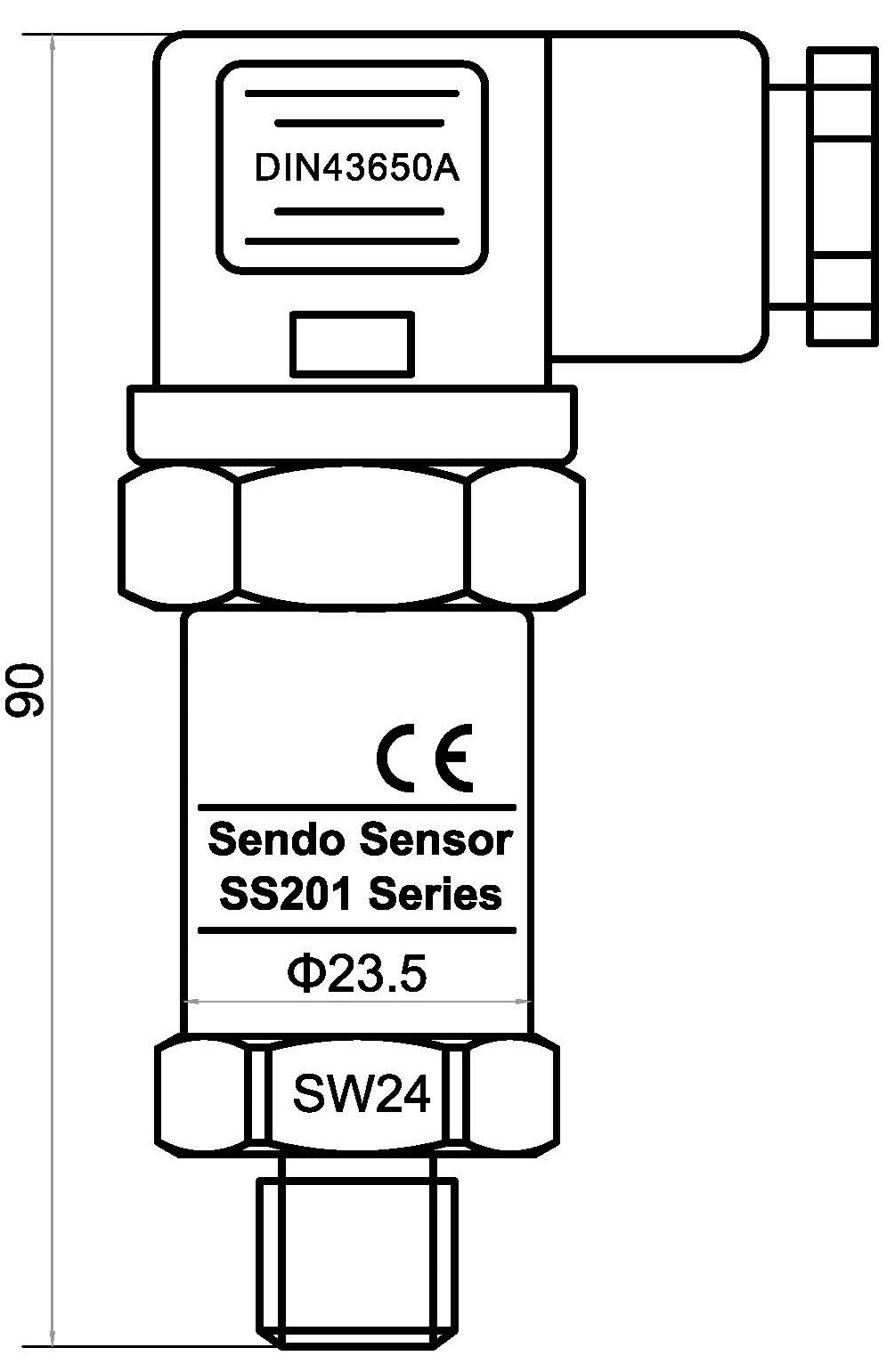 SS201 series 4-20mA low cost pressure transmitter