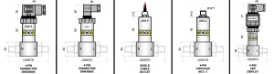 4 20mA Differential Pressure Sensor SS309 Drawings