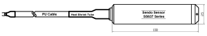 SS637 series 4-20mA submersible liquid level sensors Dimensions